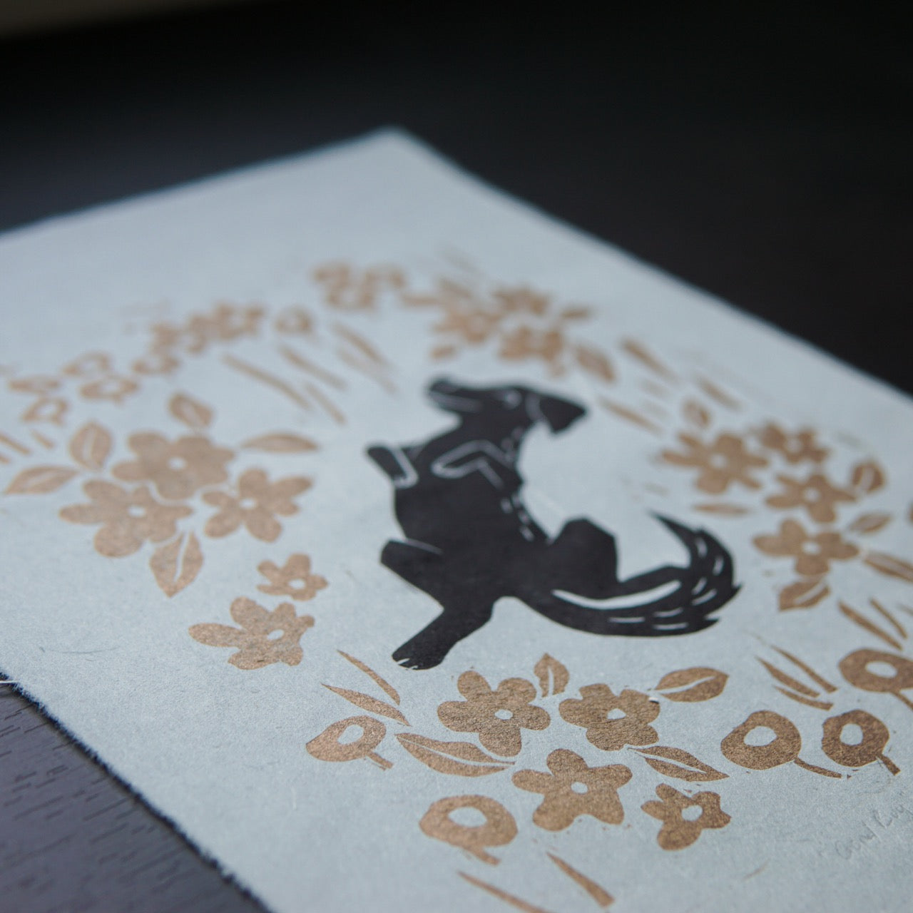 Good Boy ✸ Linocut A4 Print
