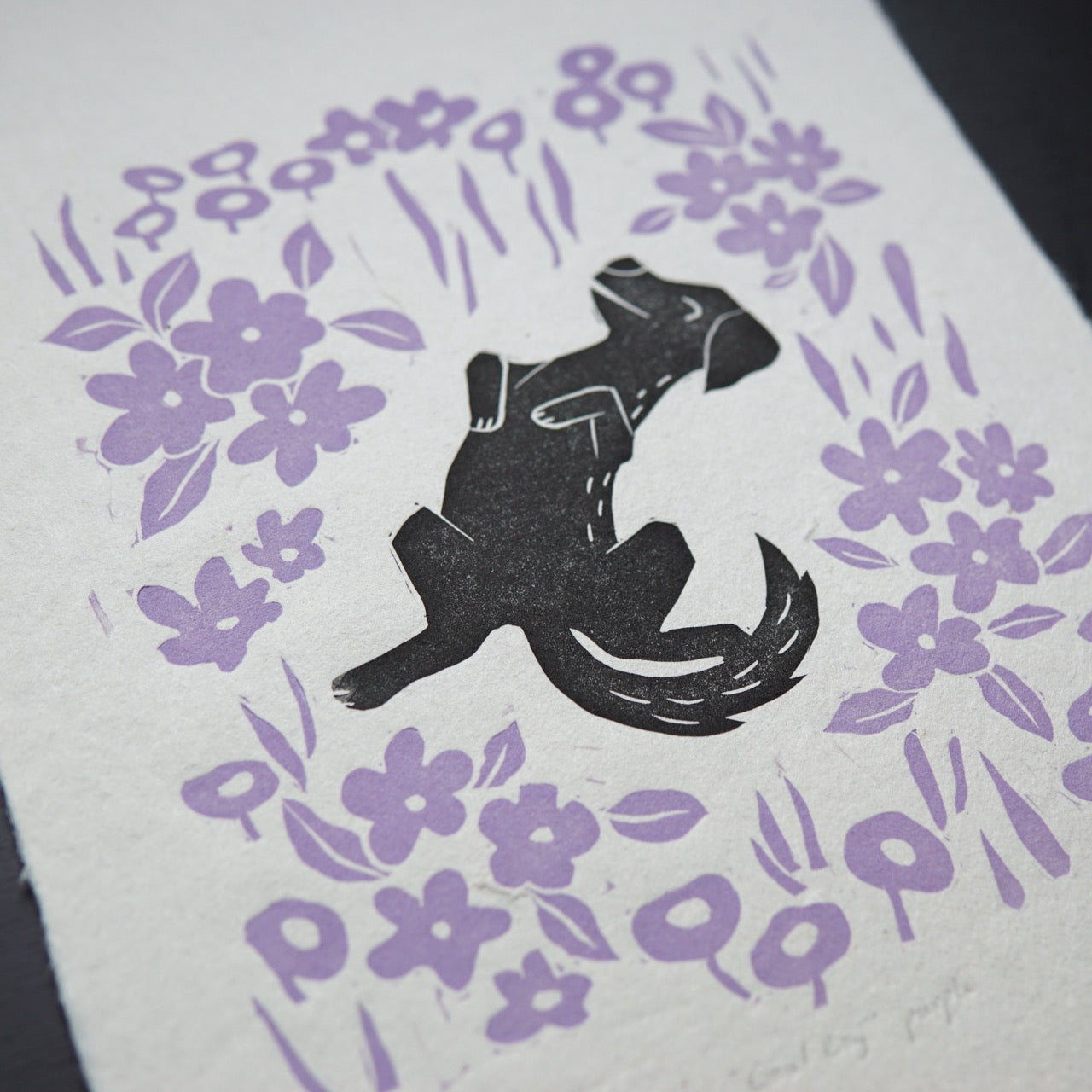 Good Boy ✸ Linocut A4 Print