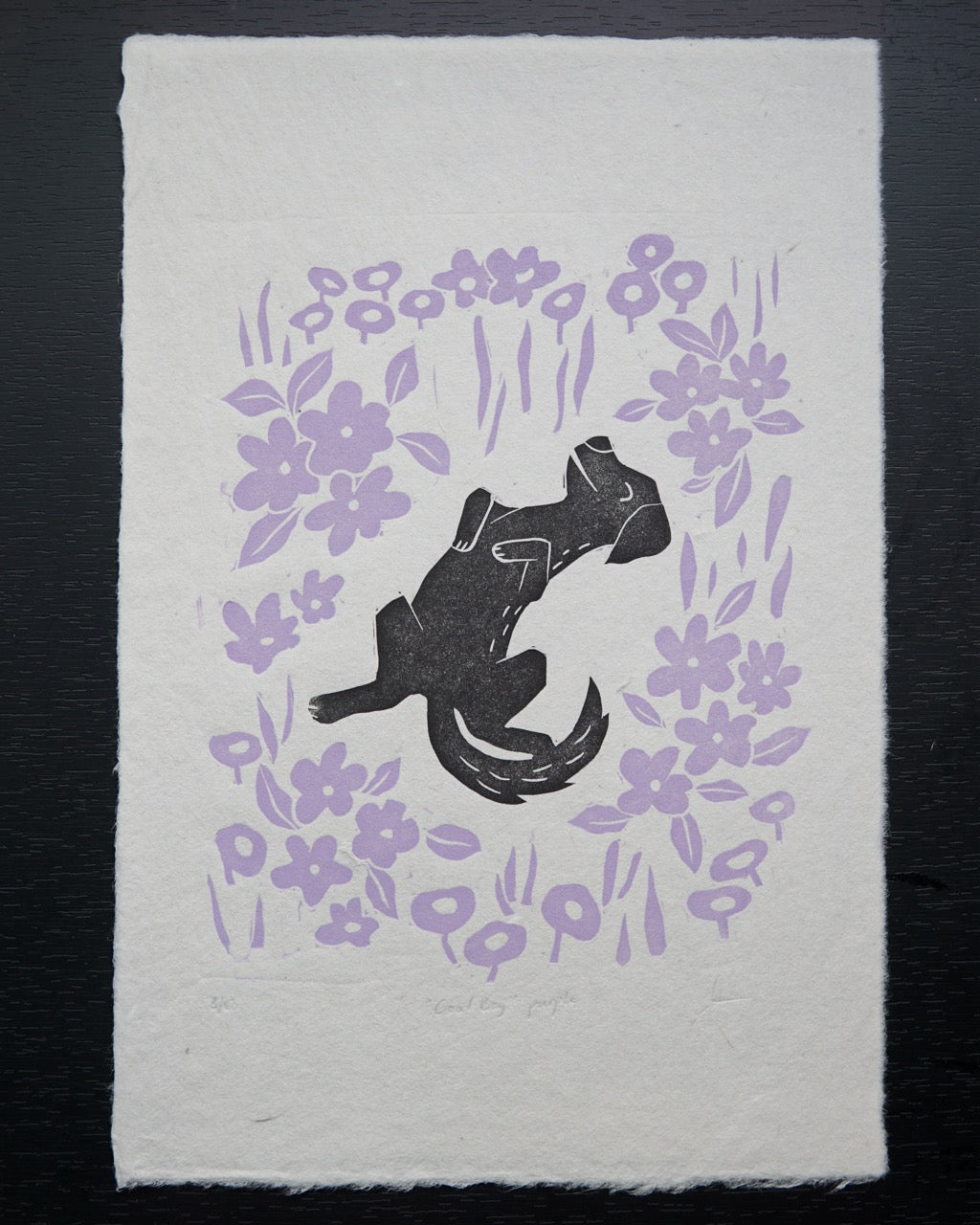 Good Boy ✸ Linocut A4 Print