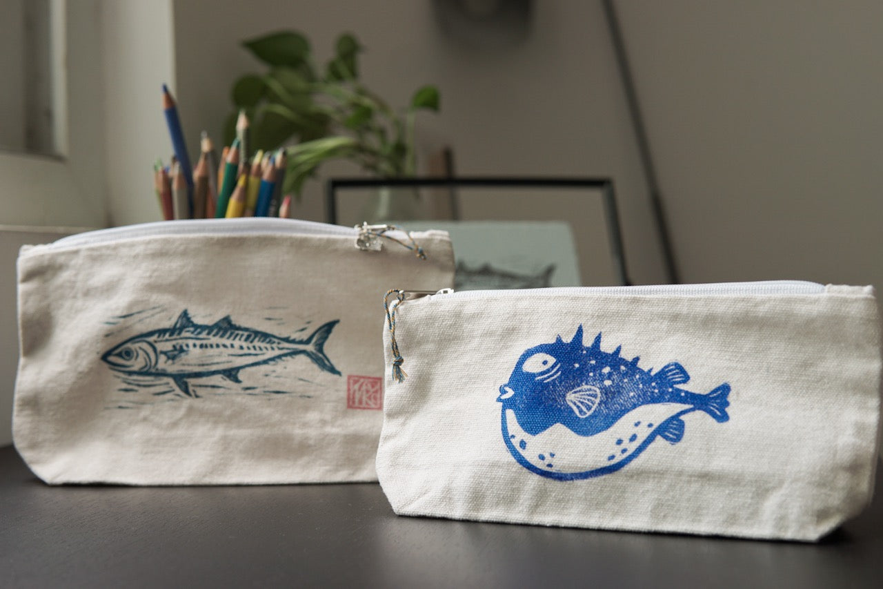 Judgy Puffy ✸ Handprinted Mini Pouch