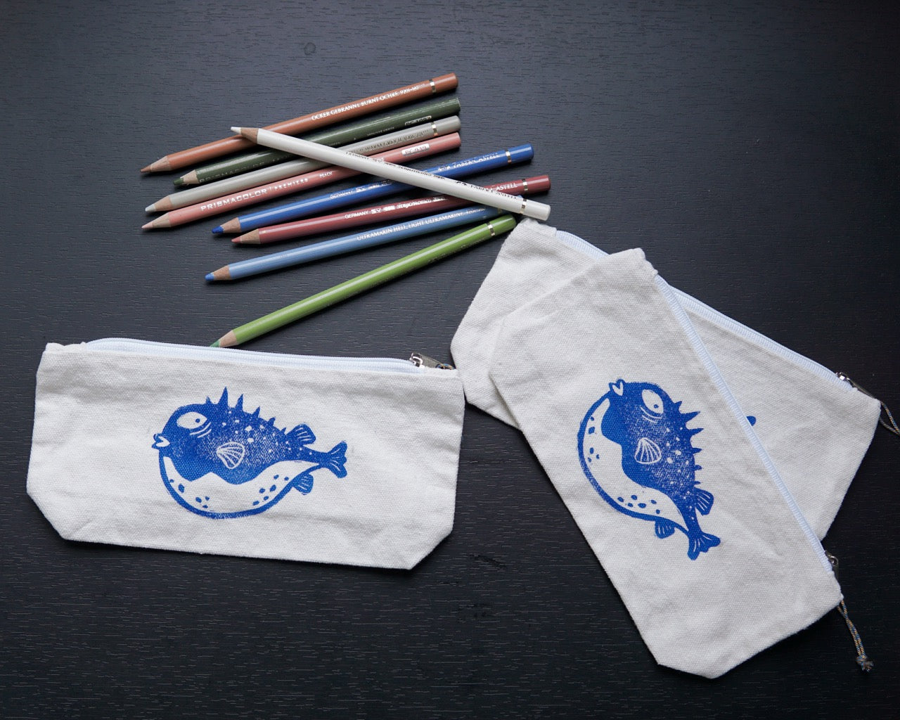 Judgy Puffy ✸ Handprinted Mini Pouch