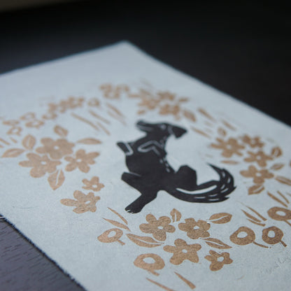 Good Boy ✸ Linocut A4 Print