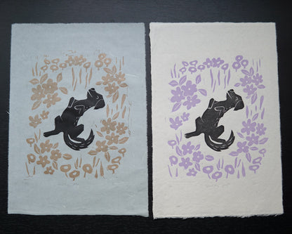 Good Boy ✸ Linocut A4 Print