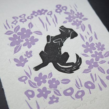 Good Boy ✸ Linocut A4 Print