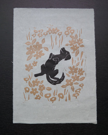 Good Boy ✸ Linocut A4 Print