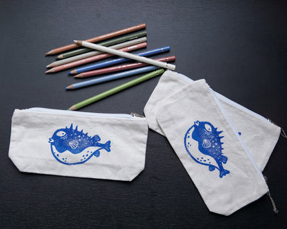 Judgy Puffy ✸ Handprinted Mini Pouch