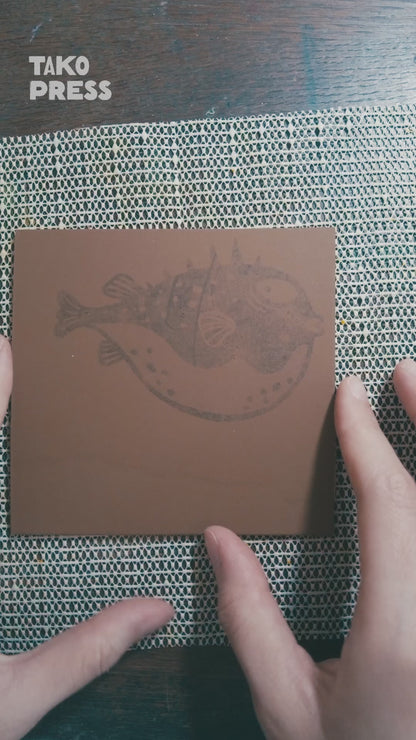Judgy Puffy ✸ Handprinted Mini Pouch