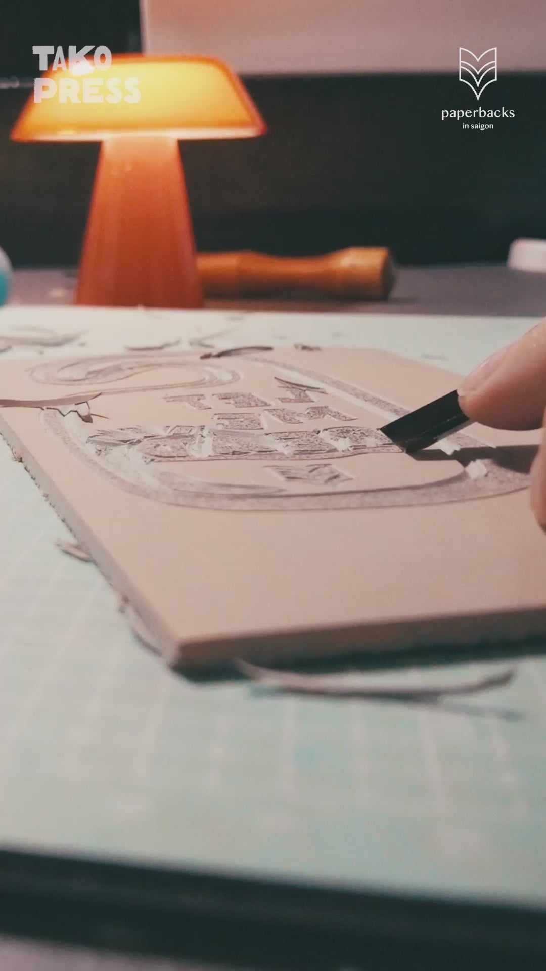 Load video: Bookmark Handprinting